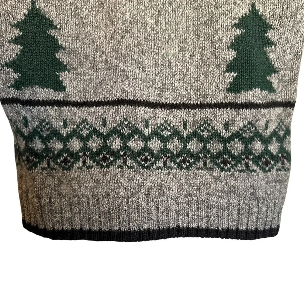Vintage Oshkosh B'Gosh Trusts Tide Polar Bear Fair Isle Sweater Baby Size 3T